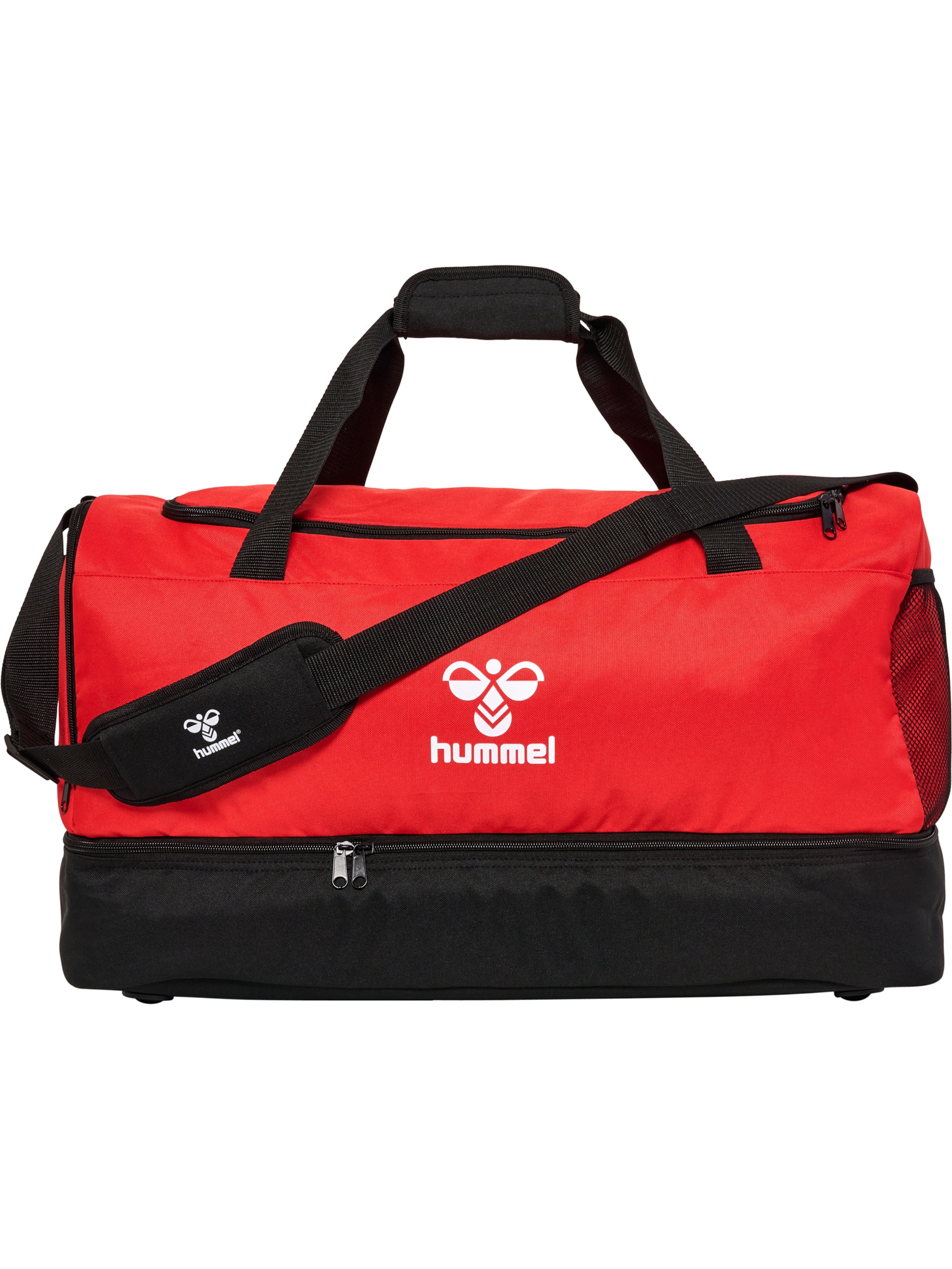 Hummel Sporttas 'Core 2.0' in de kleur Cranberry / Zwart / Wit, Productweergave