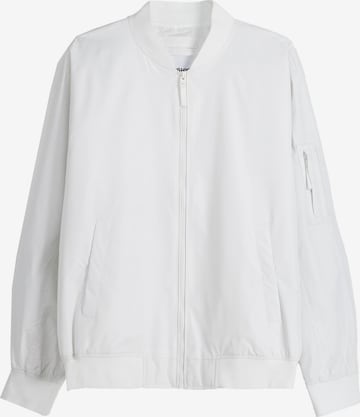 Veste mi-saison Bershka en blanc : devant