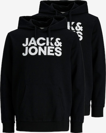 JACK & JONES Sweatshirt 'Corp' in Black: front