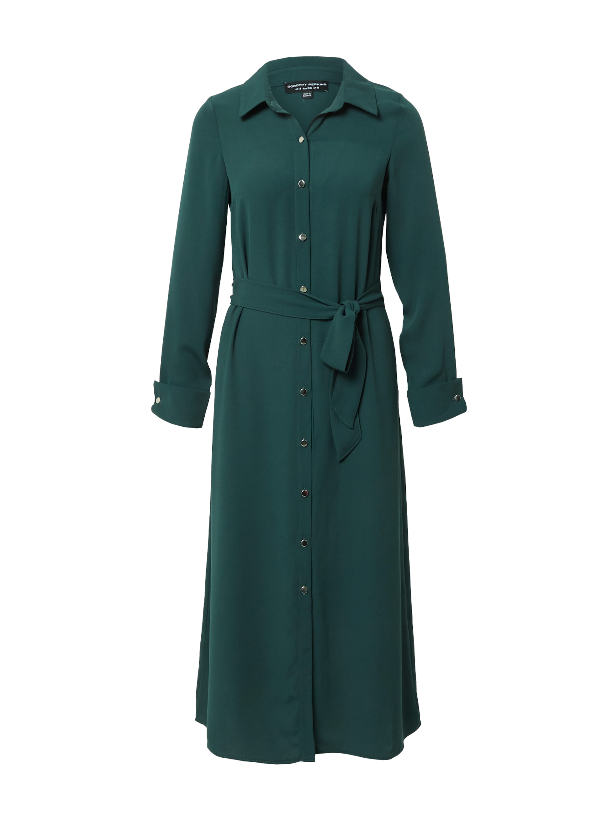 Dorothy Perkins Košilové šaty – zelená: přední strana