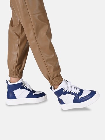Apple of Eden High-Top Sneakers 'SOFIA' in Blue: front