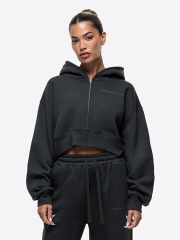 Good For Nothing Sweatvest in Zwart: voorkant