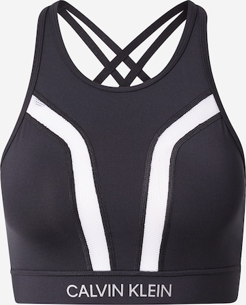 Calvin Klein Sport - Soutien Bustier Soutien 'WO' em preto: frente