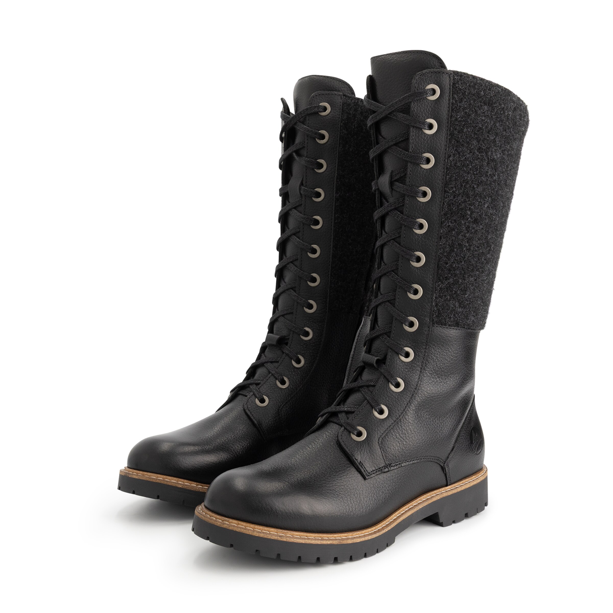 Bottes à lacets 'Struve' Travelin en noir