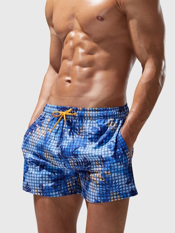 SEOBEAN Board Shorts 'Bird' in Blue