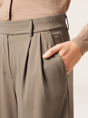 CALZEDONIA Wide Leg Hose ' Comfy Flex' in Braun