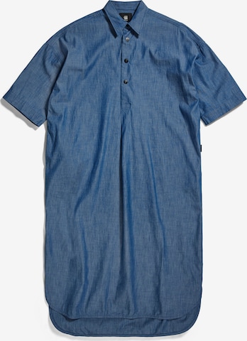 Robe-chemise G-Star RAW en bleu : devant