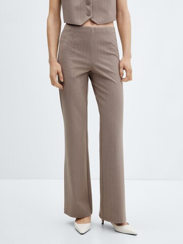 MANGO Wide leg Pants 'Avayar' in Brown