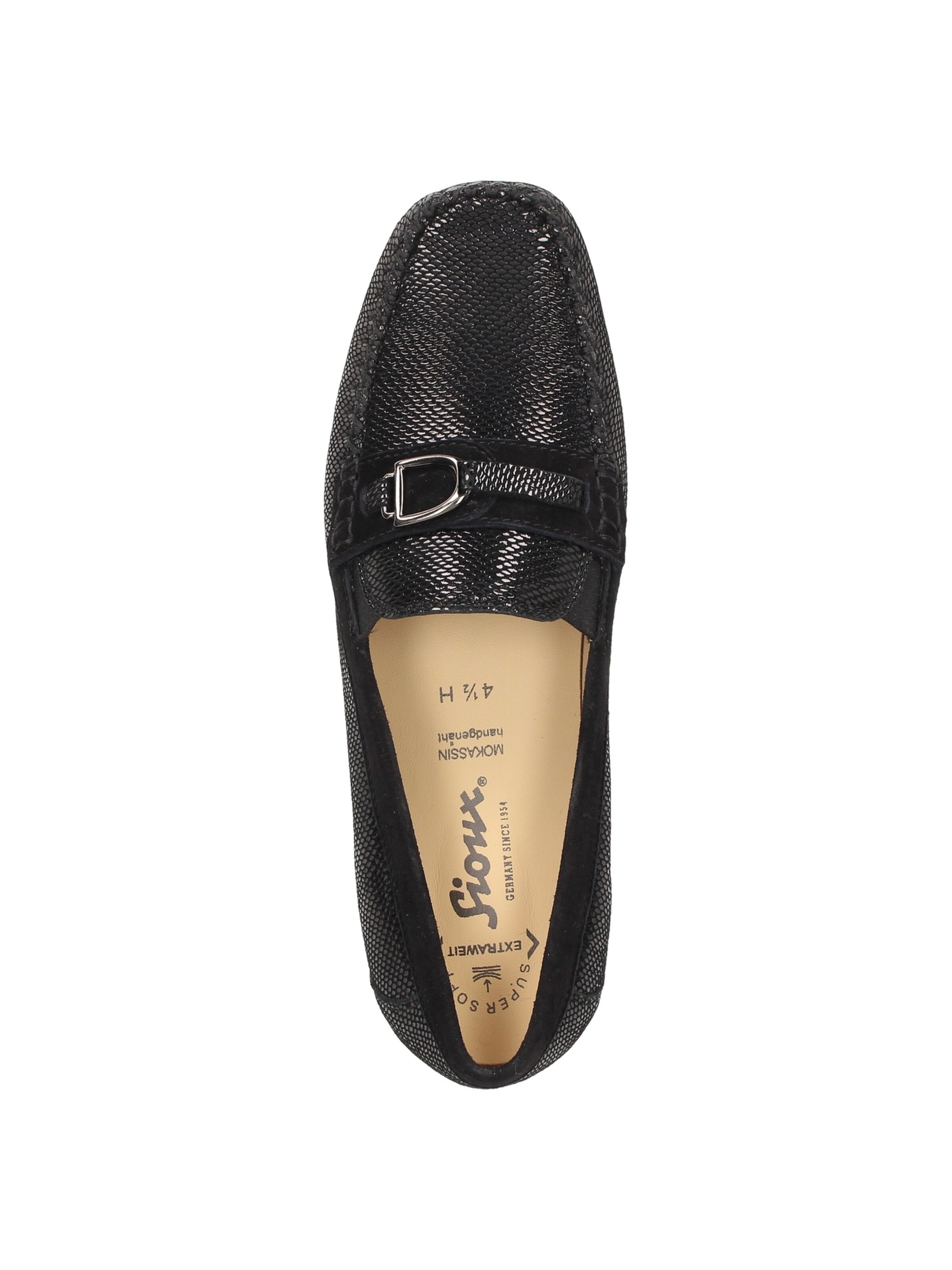 SIOUX Mokassin 'Cortizia' in Schwarz
