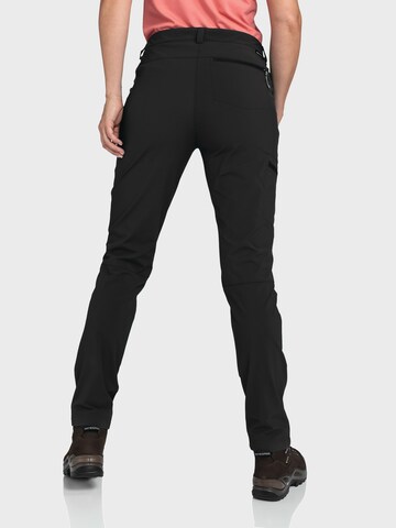 Schöffel Slim fit Outdoor trousers in Black