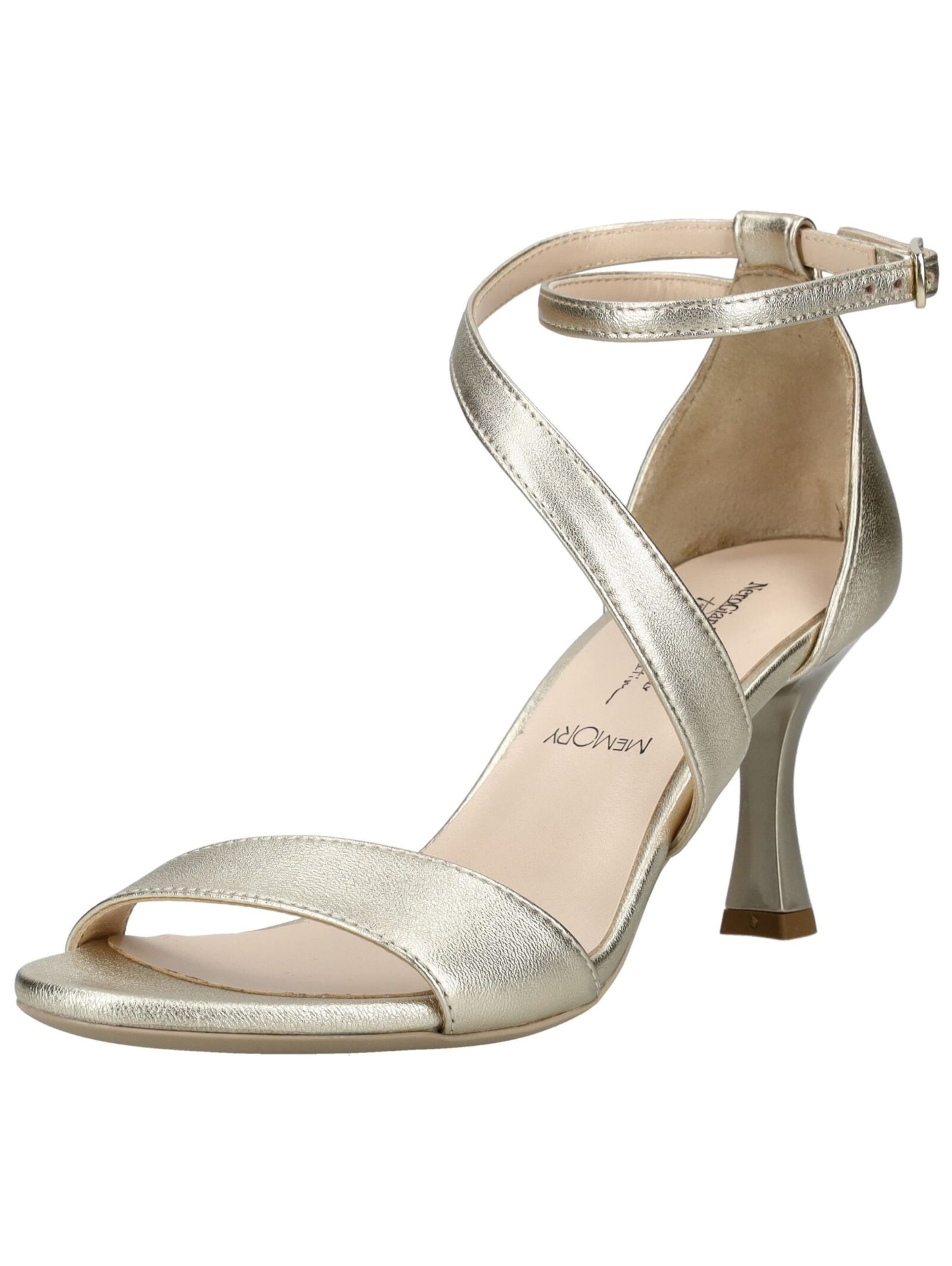 Sandalo di Nero Giardini in oro: frontale