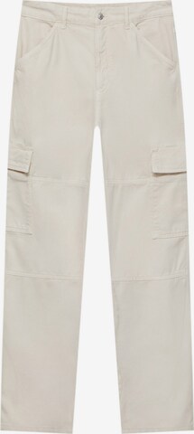 Pull&Bear Loose fit Cargo Pants in Beige: front