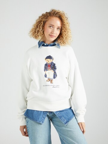 Polo Ralph Lauren Sweatshirt in Wit: voorkant