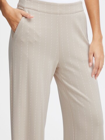 Wide Leg Pantalon ' Ruti ' ICHI en beige