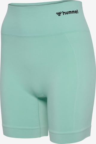 Skinny Pantaloni sportivi di Hummel in verde