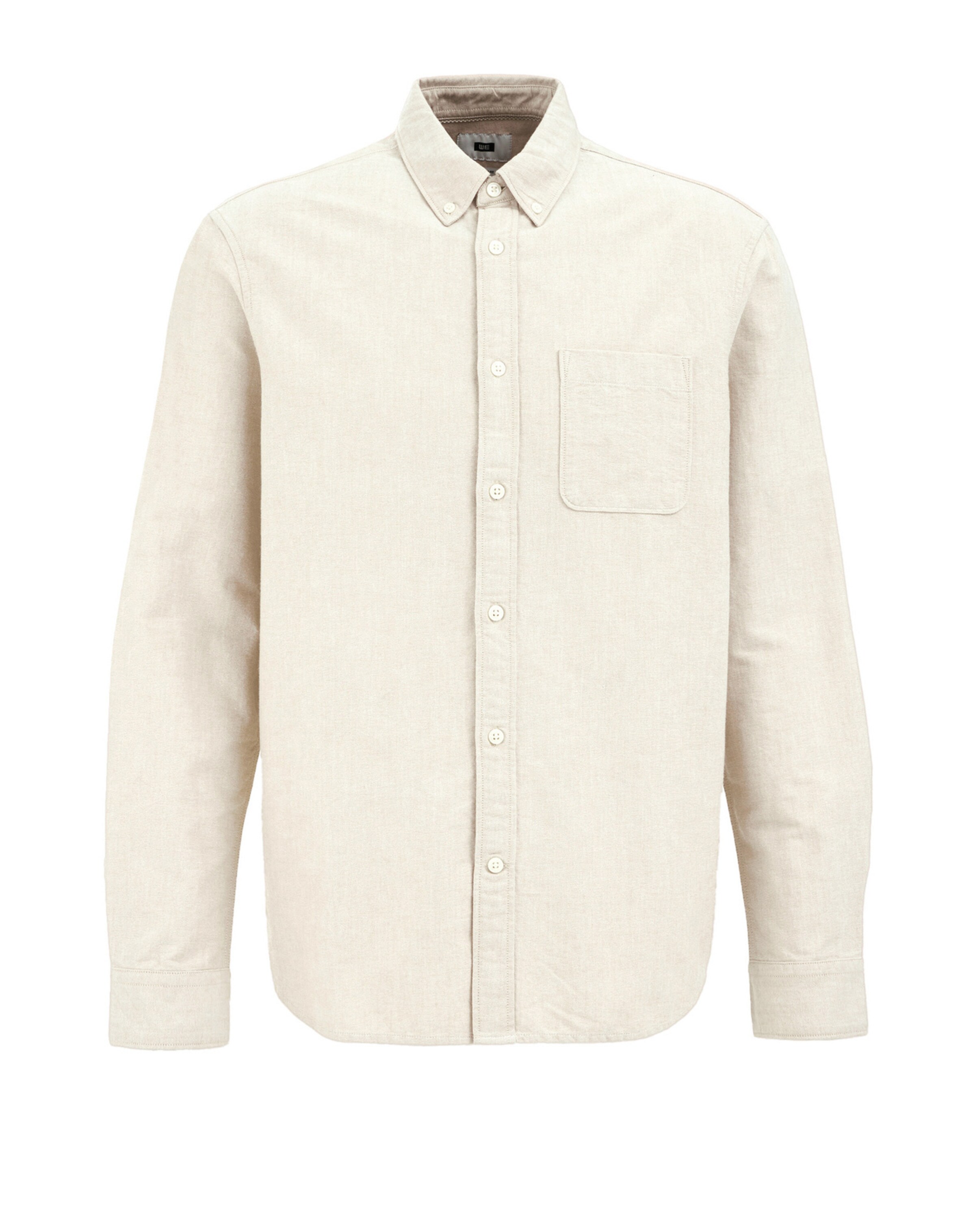 WE Fashion Regularny krój Koszula w kolorze beżowy: przód