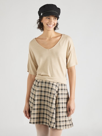 T-shirt 'BILLO' PIECES en beige