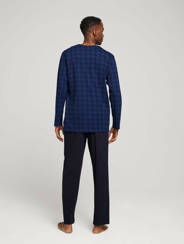 TOM TAILOR Pyjama lang in Blauw