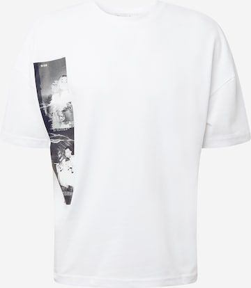 Coupe regular T-Shirt 'Glitch' NU-IN en blanc : devant