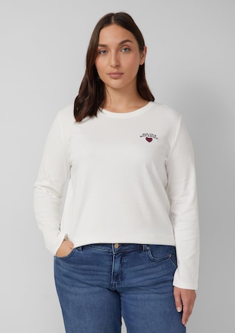 T-shirt s.Oliver en beige : devant