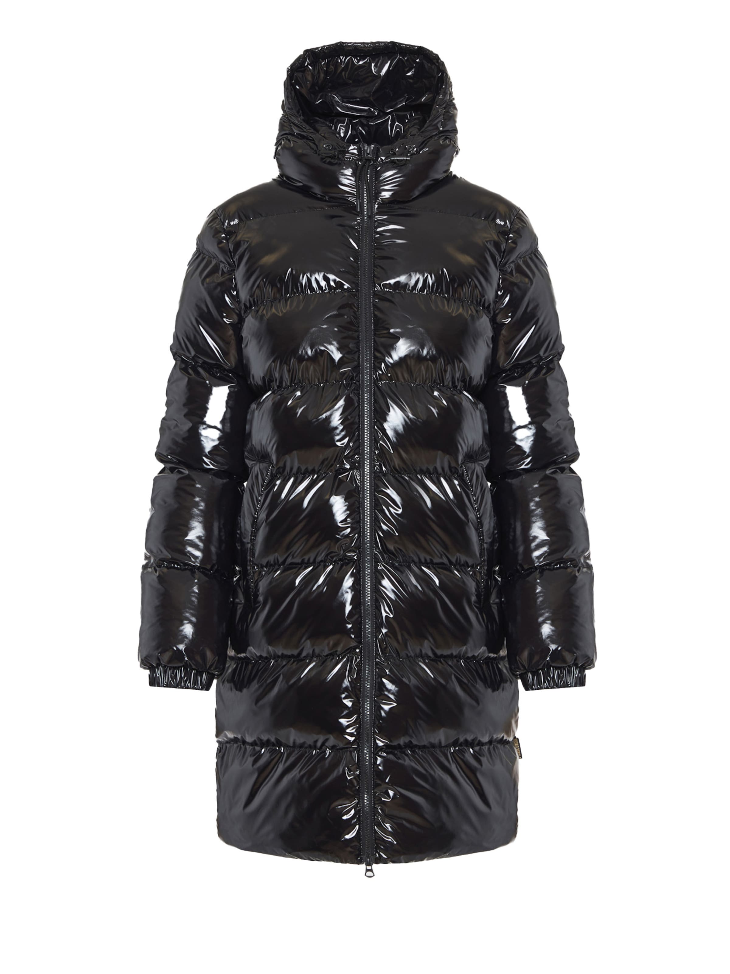 Funky Buddha Wintermantel in Zwart: voorkant