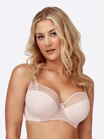 Azal T-shirt Bra 'Nikola' in Beige: front