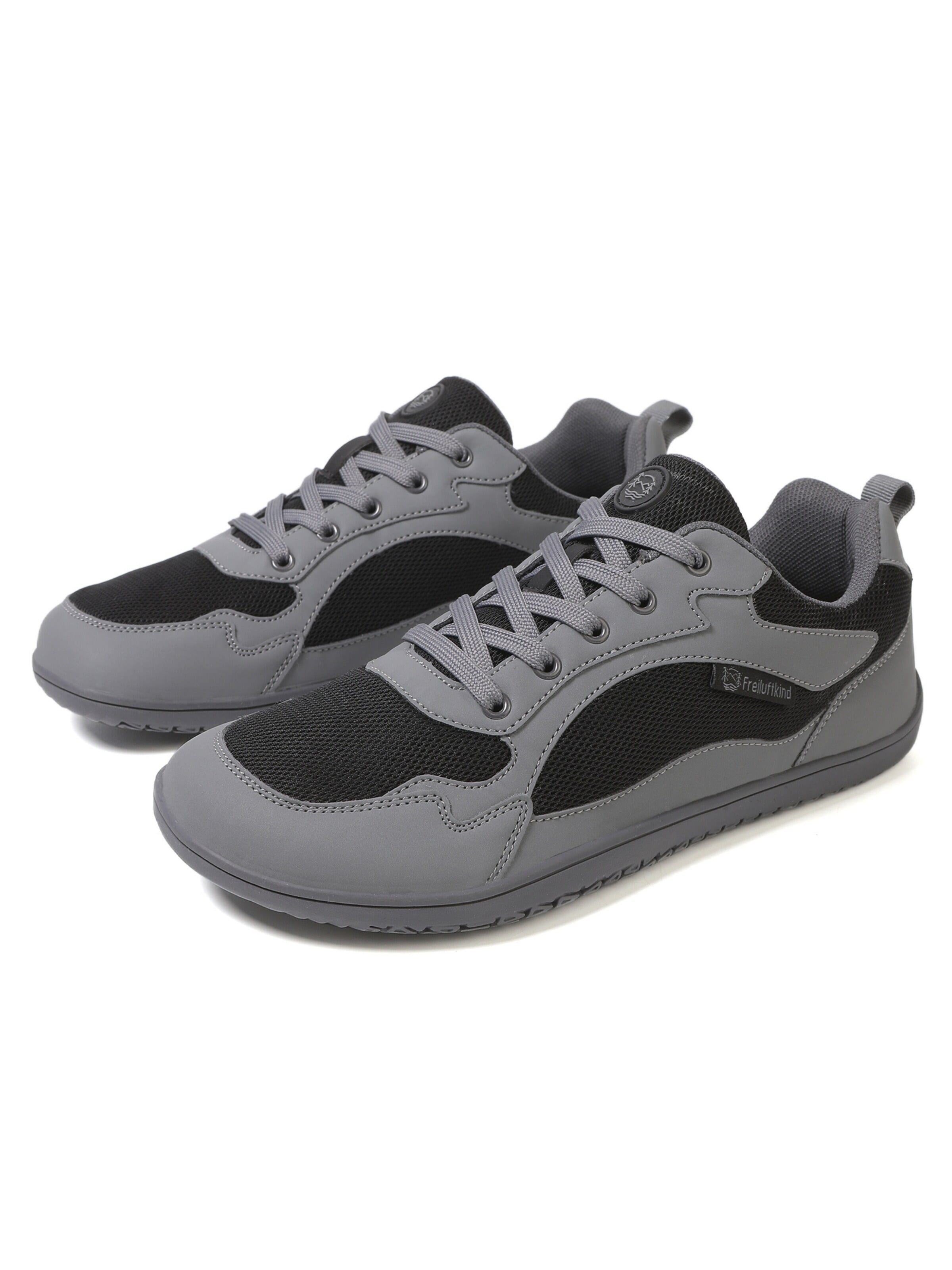 Freiluftkind Sportlicher Schnürschuh 'Everest'‌‌‌‌‌‌ in Grau: Vorderseite