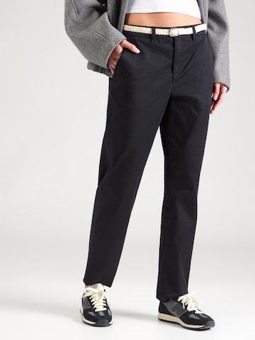 s.Oliver Tapered Chino in Zwart: voorkant