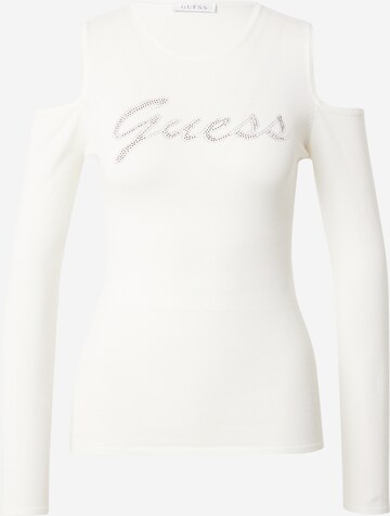 Pullover di GUESS in bianco: frontale