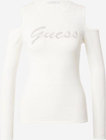 Pull-over GUESS en blanc : devant