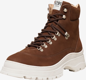N91 Lace-up boots 'Style Choice FI' in Brown: front