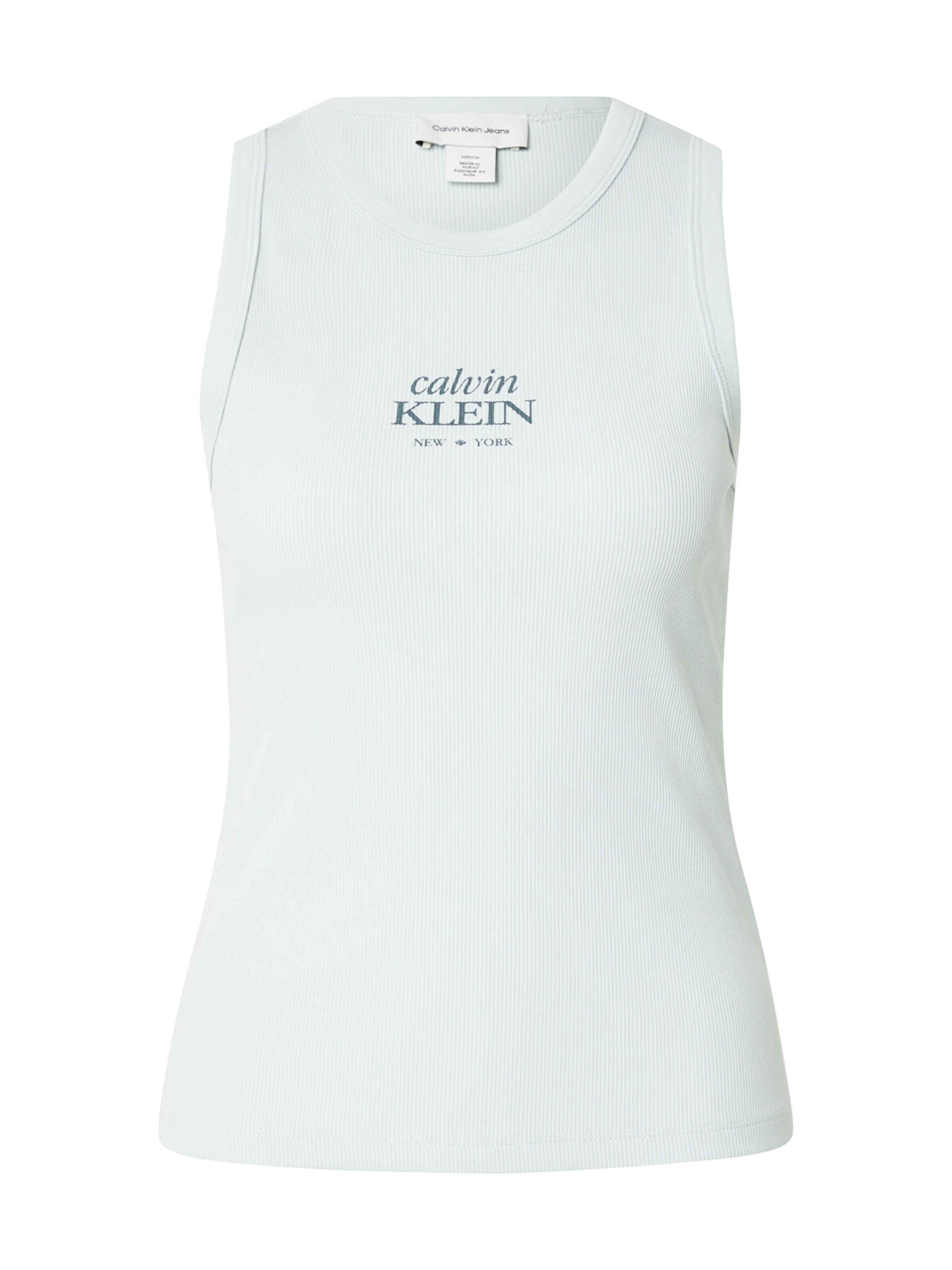 Calvin Klein Jeans Top | pastelno zelena / temno zelena barva, Prikaz izdelka