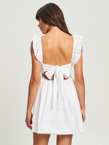 Robe 'CECILE' Sável en blanc : derrière