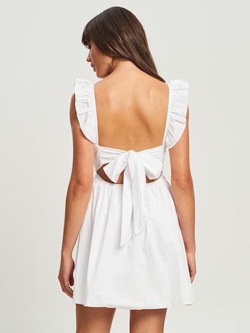Sável Dress 'CECILE' in White: back