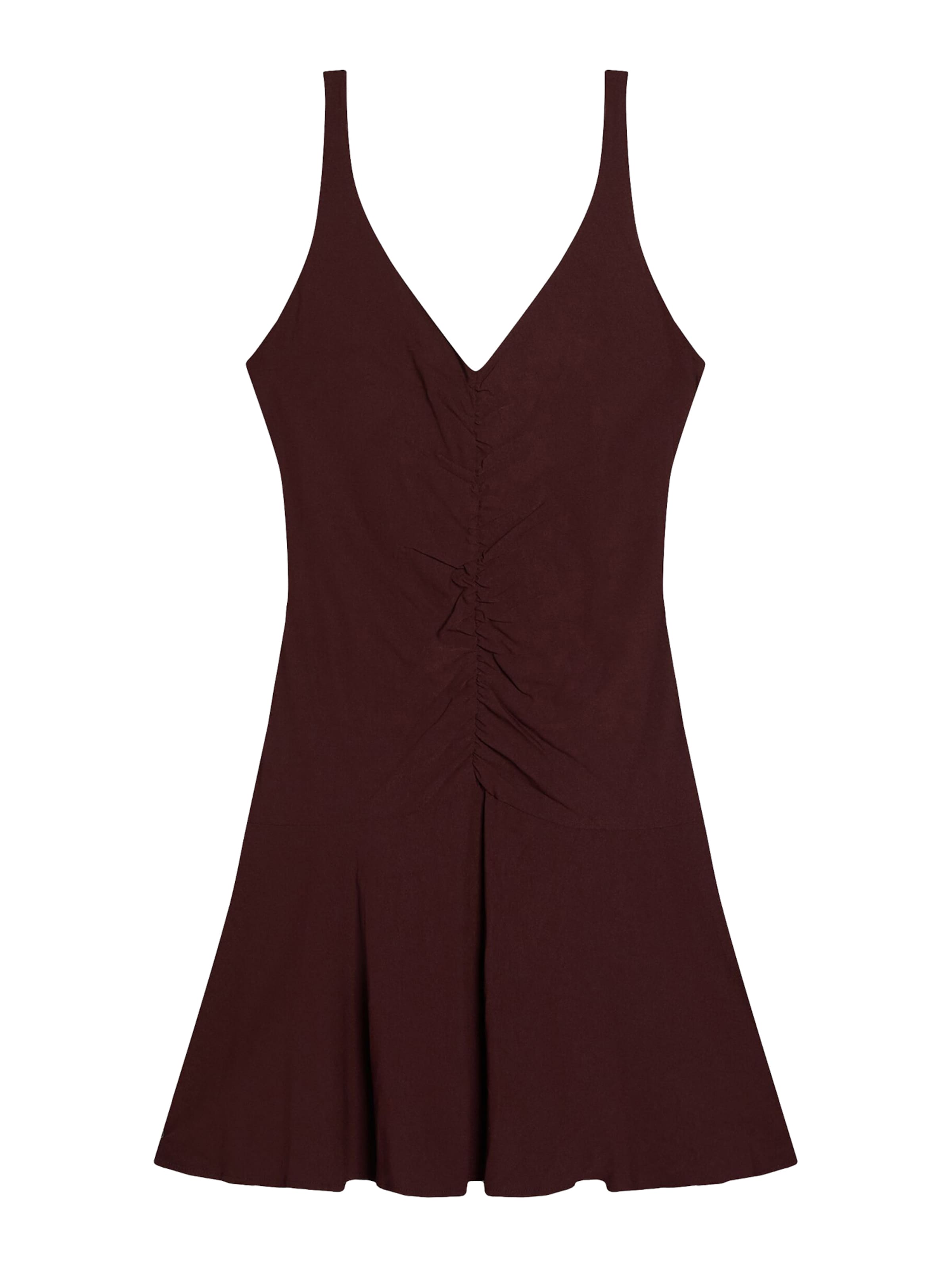 Bershka Dress in Brown: front