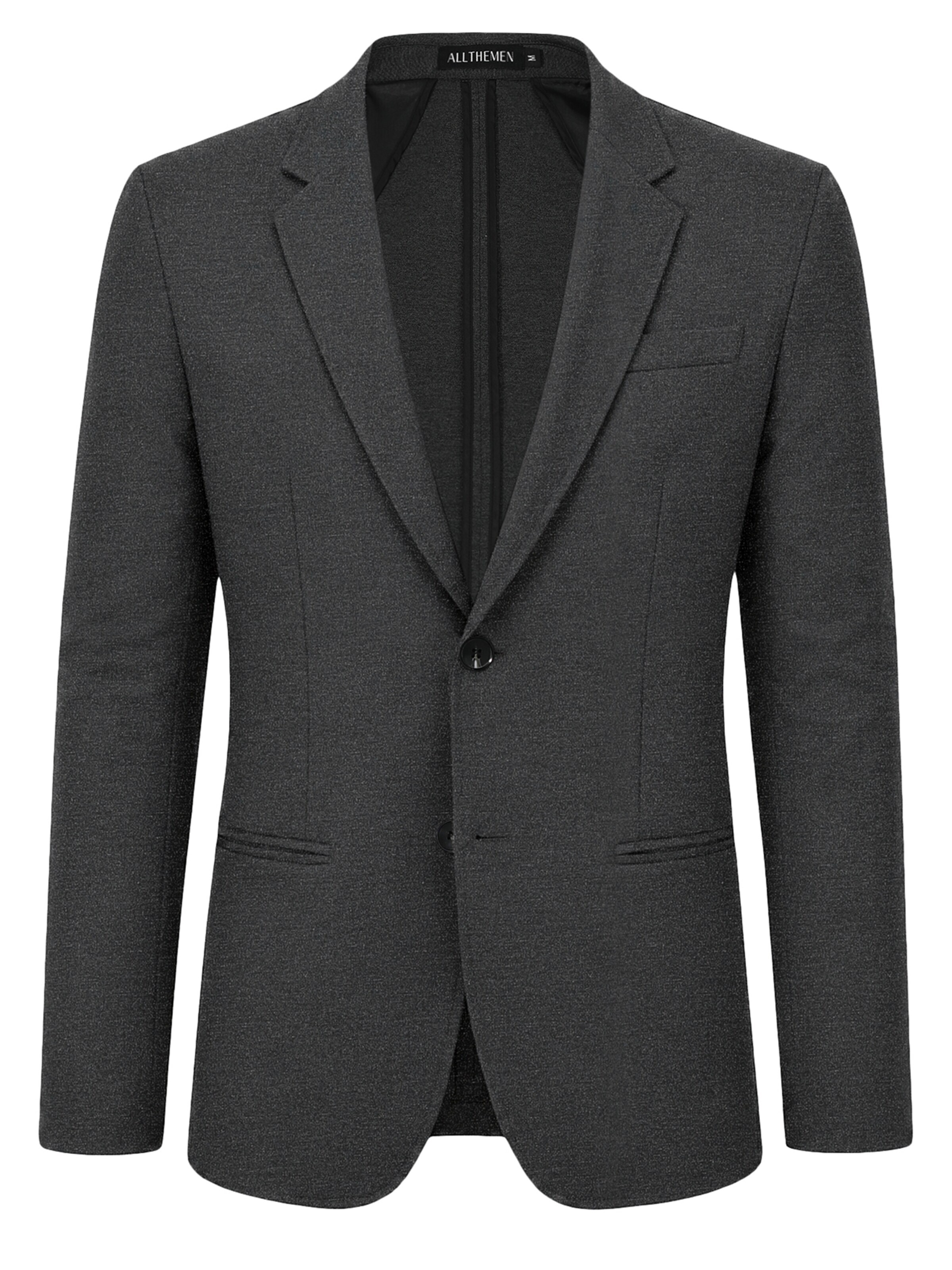 ALLTHEMEN Suit Jacket 'Tragestolz' in Grey: front