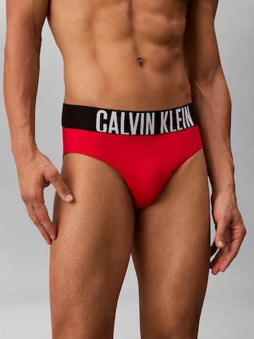 Calvin Klein Swimwear Regular Bathing trunks 'Intense Power' in Red