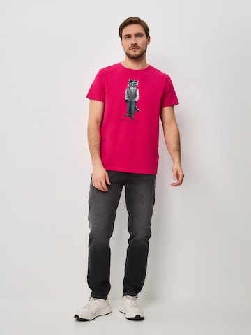 T-Shirt 'Minimalist Cat' Cat e Lolette en rose