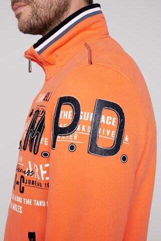 CAMP DAVID Sweatjacke 'Alaska Ice Tour' in Orange