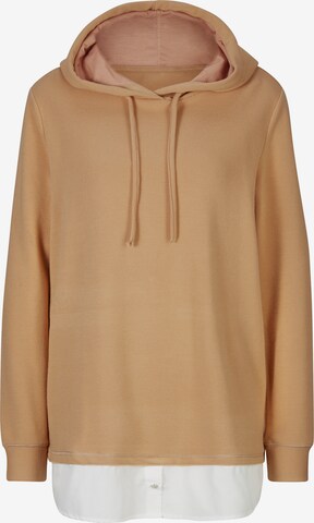 Sweat-shirt heine en beige : devant