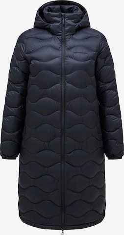 Manteau d’hiver PEAK PERFORMANCE en noir : devant
