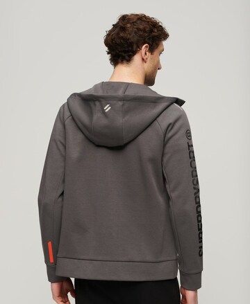 Superdry Athletic Zip-Up Hoodie in Brown