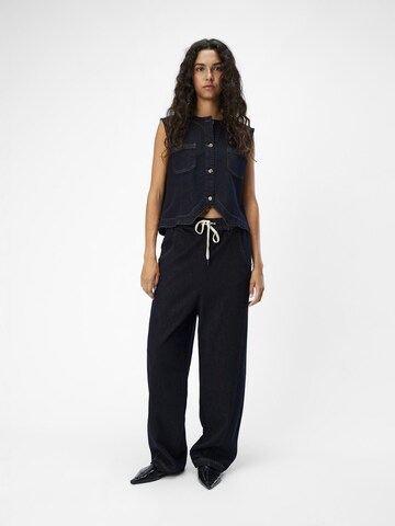 OBJECT Wide Leg Jeans i blå