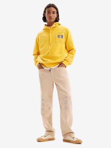 dzeltens Desigual Sportisks džemperis