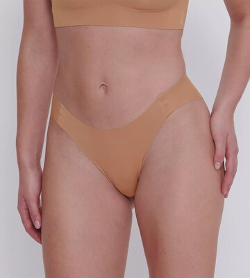 SLOGGI Panty 'Zero Feel 2.0' in Brown: front