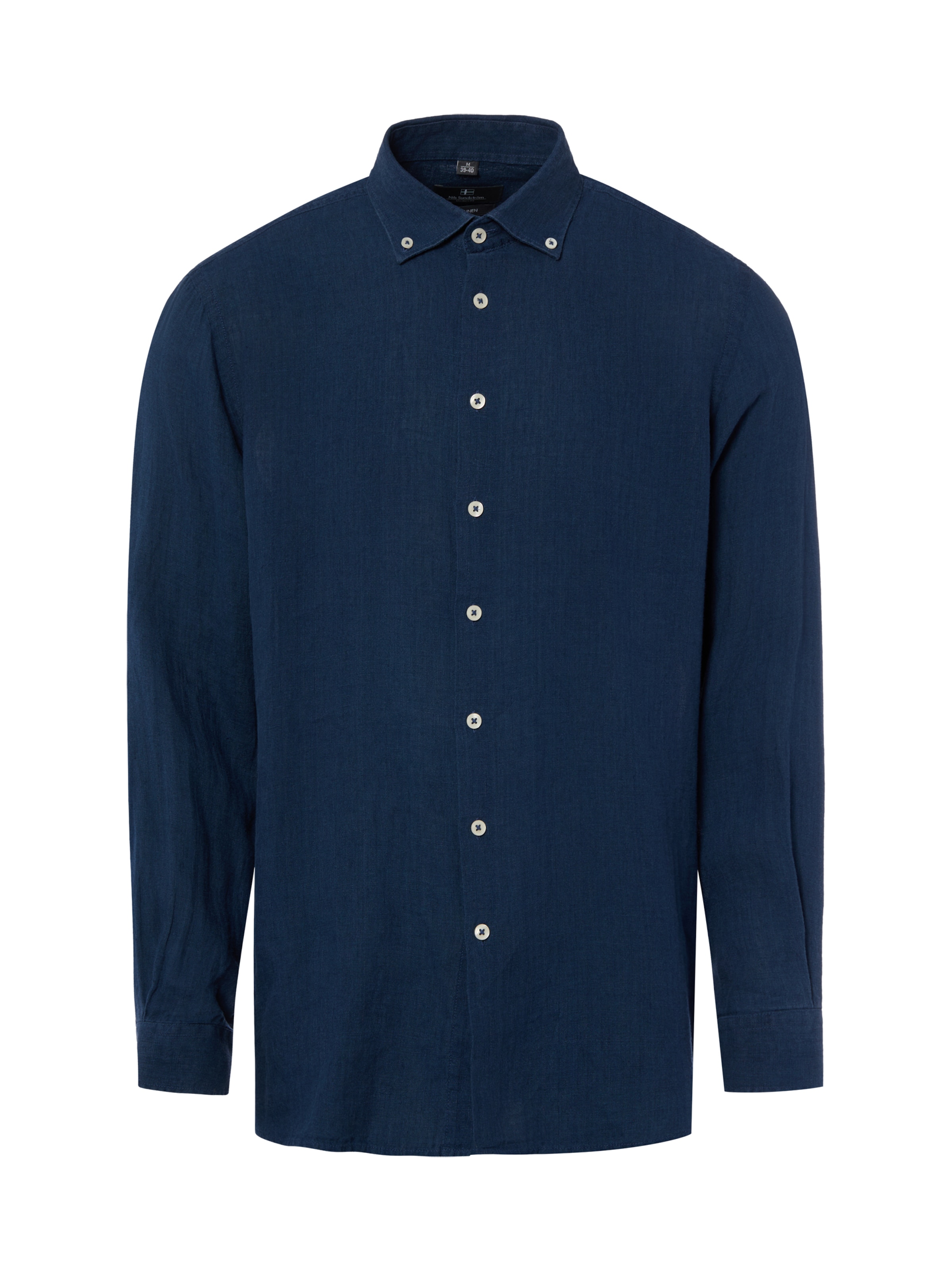 Nils Sundström Button Up Shirt in Blue: front