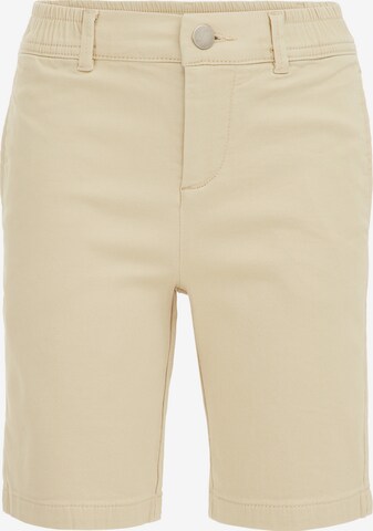 Coupe slim Pantalon WE Fashion en beige : devant