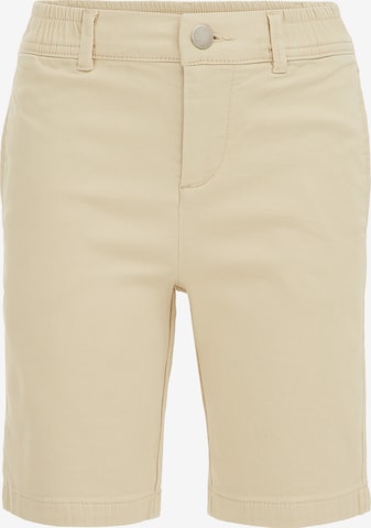 Pantalon WE Fashion en beige : devant