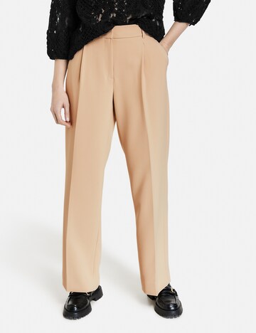 TAIFUN Wide leg Pantalon in Beige: voorkant