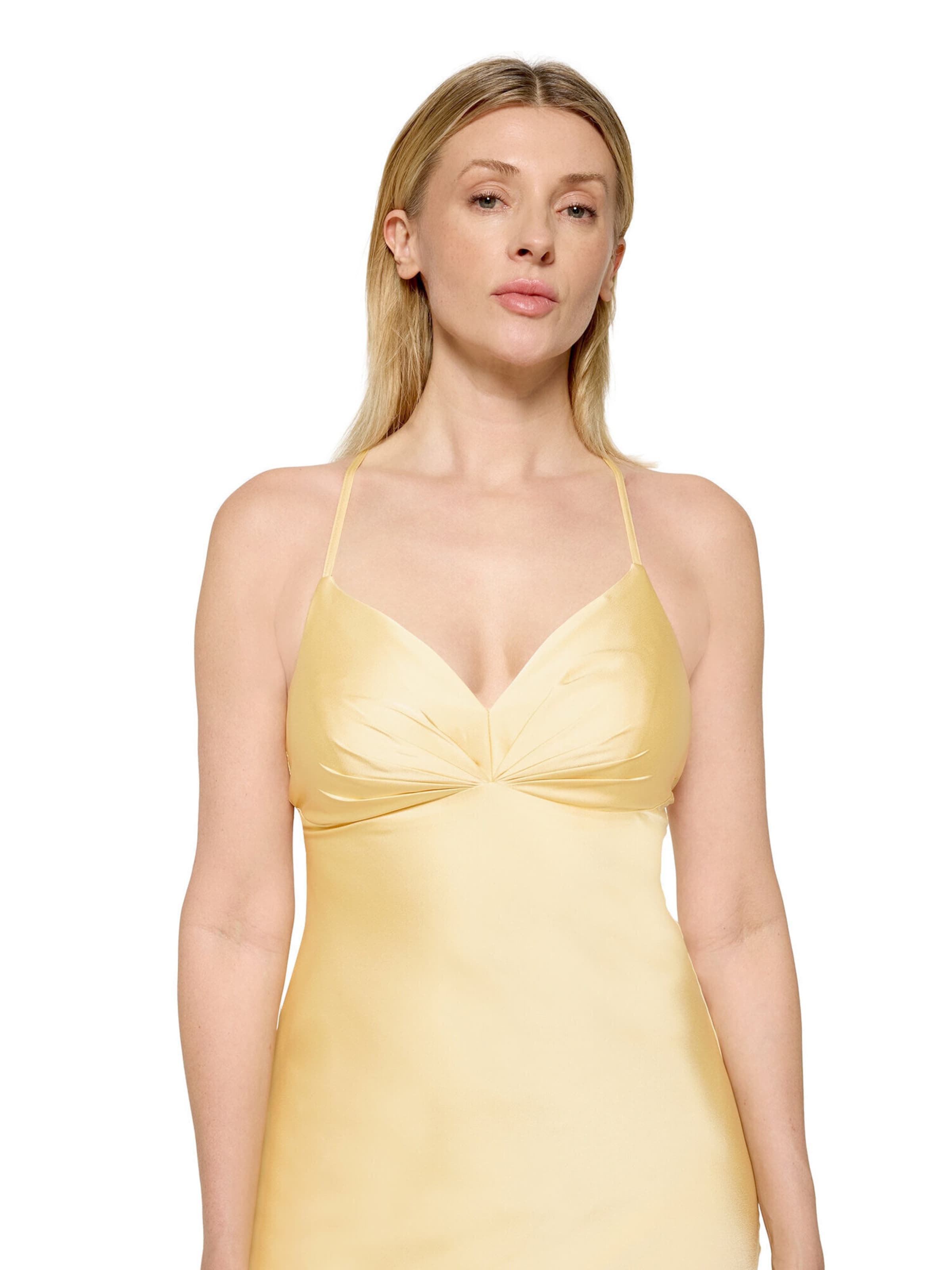 Vera Mont Abendkleid schmal geschnitten in Gelb